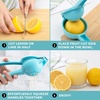 image:imageZulay Premium Quality Metal Lemon Squeezer Citrus Juicer Manual Press for Extracting the Most Juice Possible  BlackLight Blue