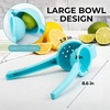 image:imageZulay Premium Quality Metal Lemon Squeezer Citrus Juicer Manual Press for Extracting the Most Juice Possible  BlackLight Blue
