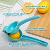 image:imageZulay Premium Quality Metal Lemon Squeezer Citrus Juicer Manual Press for Extracting the Most Juice Possible  BlackLight Blue
