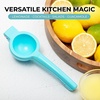 image:imageZulay Premium Quality Metal Lemon Squeezer Citrus Juicer Manual Press for Extracting the Most Juice Possible  BlackLight Blue