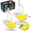 image:imageZulay Kitchen Bird Lime Squeezer  Easy Bird Lemon Squeezer with Pour Spout  Durable Plastic Citrus Press for Lime Wedges amp Slices  Fun Bird Design Juicer for Bar Holiday Gifts  2 PackClear