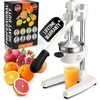 image:imageZulay Kitchen Cast Iron Juicer  Heavy Duty Manual Juicer with Detachable Strainers for Easy Cleaning Orange Juice Press for Citrus Fruits Perfect for Bartenders Juice Lovers amp Health EnthusiastsOriginal  White