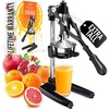 image:imageZulay Kitchen Cast Iron Juicer  Heavy Duty Manual Juicer with Detachable Strainers for Easy Cleaning Orange Juice Press for Citrus Fruits Perfect for Bartenders Juice Lovers amp Health EnthusiastsXL  Black