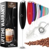 image:imageZulay Kitchen Executive Series Milk Frother Wand  Upgraded amp Improved Stand  Ideal Coffee Gift  Coffee Frother Handheld Foam Maker For Lattes  Electric Milk Frother Handheld For CappuccinoBlack