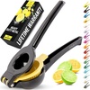 image:imageZulay Kitchen Metal 2in1 Lemon Squeezer  Sturdy Max Extraction Hand Juicer Lemon Squeezer Gets Every Last Drop  Easy to Clean Manual Citrus Juicer  EasyUse Lemon Juicer Squeezer  RedYellowBlack  Yellow