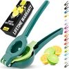 image:imageZulay Kitchen Metal 2in1 Lemon Squeezer  Sturdy Max Extraction Hand Juicer Lemon Squeezer Gets Every Last Drop  Easy to Clean Manual Citrus Juicer  EasyUse Lemon Juicer Squeezer  RedYellowDark Green  Lime