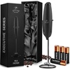 image:imageZulay Kitchen Powerful Milk Frother Wand With Duracell Batteries  Ultra Fast Handheld Drink Mixer  Electric Whisk Foam Maker for Coffee Lattes Cappuccino amp Matcha  Triple Whisk  Orchid LilacAll Must Go Gift Box Black