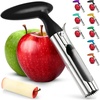 image:imageZulay Kitchen Premium Apple Corer Tool  Ultra Sharp Stainless Steel Serrated Blades for Easy Coring  Easy to Use amp Clean Durable Apple Corer Remover for Baking Apples amp More  RedBlack