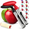 image:imageZulay Kitchen Premium Apple Corer Tool  Ultra Sharp Stainless Steel Serrated Blades for Easy Coring  Easy to Use amp Clean Durable Apple Corer Remover for Baking Apples amp More  RedBlack  Red 2pc