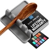 image:imageZulay Kitchen Spoon Rest for Multiple Utensils High HeatResistant Silicone Drip Pad BPAFree Spoon Holder for Stove Top Kitchen Gadget Holder for Ladles Tongs Cooking Spatula  Makes Great Gift