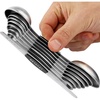image:imageZulay Kitchen Stackable Magnetic Spoons Set of 8  Dual Sided Magnetic Measuring Spoons Set Fits In Spice Jars  Stainless Steel Measuring Spoons Magnetic For Dry and Liquid Ingredients Black