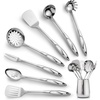image:imageZulay Kitchen Stainless Steel Cooking Utensil  Stainless Steel Kitchen Utensil  Durable Kitchen Gadgets  Metal Kitchen Accessories  Easy to Clean Kitchen Tools  5 Piece Set8 Piece Set