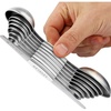 image:imageZulay Kitchen Stainless Steel Measuring Spoon Set  Stackable Magnetic Spoon Measuring Set  Magnetic Measuring Spoon Set of 8 with Leveler  Strong N45 Magnets  WhiteWhite