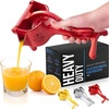image:imageZulay Manual Fruit Juicer Heavy Duty Juice Press Squeezer with Detachable Lever amp Removable Strainer  Fruit Press amp Hand Juicer For Pomegranates Lemons Oranges and More RedRed