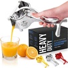 image:imageZulay Manual Fruit Juicer Heavy Duty Juice Press Squeezer with Detachable Lever amp Removable Strainer  Fruit Press amp Hand Juicer For Pomegranates Lemons Oranges and More Silver