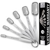 image:imageZulay Measuring Spoons Set  6 Piece Stainless Steel Measuring Spoons  Easy to Read Etched Markings amp Slim Design for Narrow Spice Jars  Heavy Duty Tablespoon Measure Spoon with Removable Clasp6 Pieces