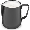 image:imageZulay Milk Frothing Pitcher with Latte Art Pen  12oz 20oz 32oz  Stainless Steel Frother Cup with Measurement Markings Espresso amp Coffee Accessories Creamer Jug with LaserWelded Handle  12 ozMidnight Black