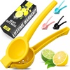 image:imageZulay Premium Quality Metal Lemon Squeezer Citrus Juicer Manual Press for Extracting the Most Juice Possible  BlackBright Yellow