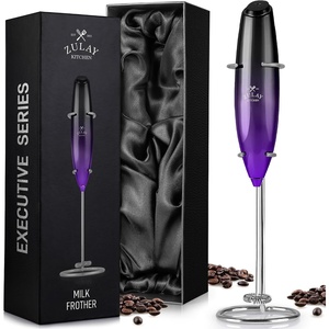 image:imageZulay Froth N Go Milk Frother  Rechargeable 3in1 Handheld Frother Wand with Travel Case amp USBC Charger  Single Double amp Egg Whisk for Latte Cappuccino Matcha Protein Shakes  Diamond WhiteMystic Galaxy