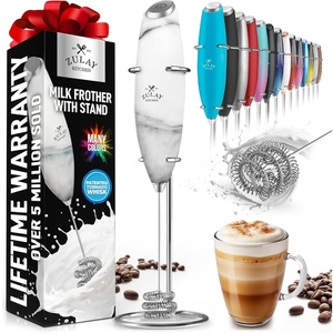 image:imageZulay Froth N Go Milk Frother  Rechargeable 3in1 Handheld Frother Wand with Travel Case amp USBC Charger  Single Double amp Egg Whisk for Latte Cappuccino Matcha Protein Shakes  Diamond WhiteQuartz