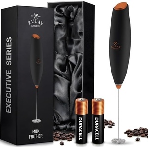 image:imageZulay Froth N Go Milk Frother  Rechargeable 3in1 Handheld Frother Wand with Travel Case amp USBC Charger  Single Double amp Egg Whisk for Latte Cappuccino Matcha Protein Shakes  Forge MarbleMolten Black  Copper