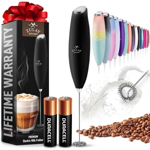 image:imageZulay Froth N Go Milk Frother  Rechargeable 3in1 Handheld Frother Wand with Travel Case amp USBC Charger  Single Double amp Egg Whisk for Latte Cappuccino Matcha Protein Shakes  Diamond WhiteTwo Black