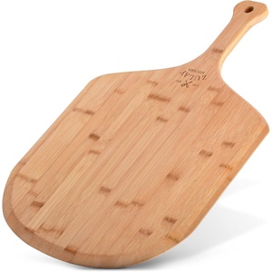image:imageZulay Kitchen Bamboo Pizza Peel  Medium 12 Wooden Pizza Paddle with Long Handle  EasyGlide Beveled Edge for Baking Transferring amp Serving  Durable Pizza Board for Oven Stone amp GrillMedium 12