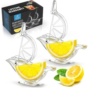 image:imageZulay Kitchen Bird Lime Squeezer  Easy Bird Lemon Squeezer with Pour Spout  Durable Plastic Citrus Press for Lime Wedges amp Slices  Fun Bird Design Juicer for Bar Holiday Gifts  2 PackClear