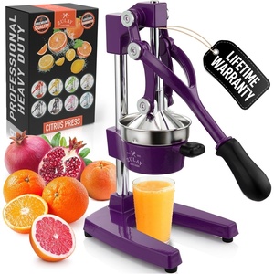 image:imageZulay Kitchen Cast Iron Juicer  Heavy Duty Manual Juicer with Detachable Strainers for Easy Cleaning Orange Juice Press for Citrus Fruits Perfect for Bartenders Juice Lovers amp Health EnthusiastsOriginal  Plum