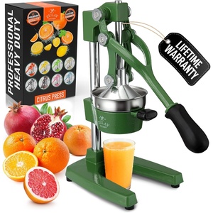 image:imageZulay Kitchen Cast Iron Juicer  Heavy Duty Manual Juicer with Detachable Strainers for Easy Cleaning Orange Juice Press for Citrus Fruits Perfect for Bartenders Juice Lovers amp Health EnthusiastsOriginal  Green