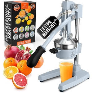 image:imageZulay Kitchen Cast Iron Juicer  Heavy Duty Manual Juicer with Detachable Strainers for Easy Cleaning Orange Juice Press for Citrus Fruits Perfect for Bartenders Juice Lovers amp Health EnthusiastsOriginal  Periwinkle