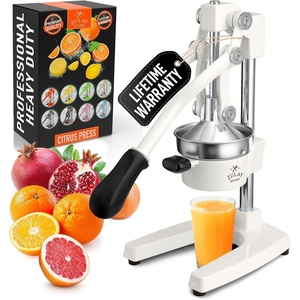 image:imageZulay Kitchen Cast Iron Juicer  Heavy Duty Manual Juicer with Detachable Strainers for Easy Cleaning Orange Juice Press for Citrus Fruits Perfect for Bartenders Juice Lovers amp Health EnthusiastsOriginal  White