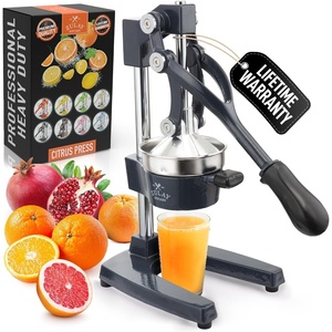 image:imageZulay Kitchen Cast Iron Juicer  Heavy Duty Manual Juicer with Detachable Strainers for Easy Cleaning Orange Juice Press for Citrus Fruits Perfect for Bartenders Juice Lovers amp Health EnthusiastsOriginal  Graphite