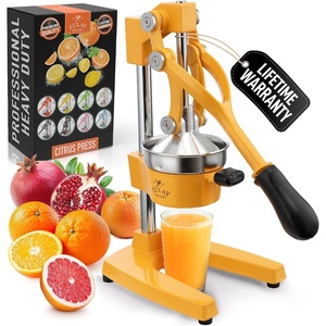 image:imageZulay Kitchen Cast Iron Juicer  Heavy Duty Manual Juicer with Detachable Strainers for Easy Cleaning Orange Juice Press for Citrus Fruits Perfect for Bartenders Juice Lovers amp Health EnthusiastsOriginal  Golden Ember