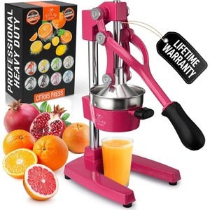 image:imageZulay Kitchen Cast Iron Juicer  Heavy Duty Manual Juicer with Detachable Strainers for Easy Cleaning Orange Juice Press for Citrus Fruits Perfect for Bartenders Juice Lovers amp Health EnthusiastsOriginal  Magenta