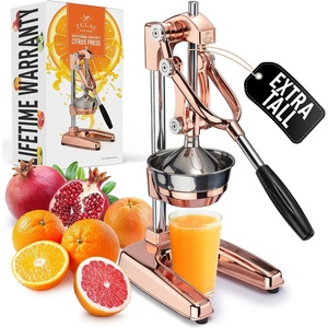 image:imageZulay Kitchen Cast Iron Juicer  Heavy Duty Manual Juicer with Detachable Strainers for Easy Cleaning Orange Juice Press for Citrus Fruits Perfect for Bartenders Juice Lovers amp Health EnthusiastsChrome  Rose Gold
