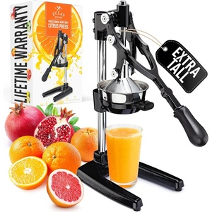 image:imageZulay Kitchen Cast Iron Juicer  Heavy Duty Manual Juicer with Detachable Strainers for Easy Cleaning Orange Juice Press for Citrus Fruits Perfect for Bartenders Juice Lovers amp Health EnthusiastsXL  Black