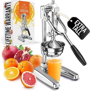 image:imageZulay Kitchen Cast Iron Juicer  Heavy Duty Manual Juicer with Detachable Strainers for Easy Cleaning Orange Juice Press for Citrus Fruits Perfect for Bartenders Juice Lovers amp Health EnthusiastsChrome  Chrome