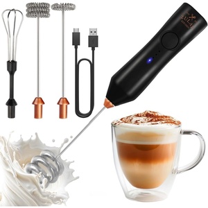 image:imageZulay Kitchen Powerful Milk Frother Wand With Duracell Batteries  Ultra Fast Handheld Drink Mixer  Electric Whisk Foam Maker for Coffee Lattes Cappuccino amp Matcha  Triple Whisk  Orchid LilacZulay Dynamic Black  Copper