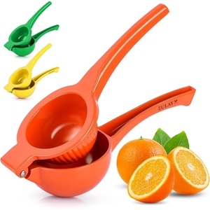 image:imageZulay Kitchen Premium Quality Metal Orange Squeezer Citrus Juicer Manual Press for Extracting the Most Juice Possible  Orange Juicer YellowOrange