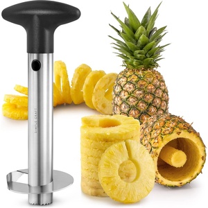 image:imageZulay Kitchen Stainless Steel Pineapple Corer amp Slicer  Heavy Duty Pineapple Cutter amp Eye Removal Tool  Effortless Core Remover Tool with Sharp Reinforced Blade amp Ergonomic Handle  Black