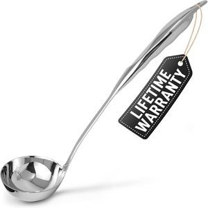 image:imageZulay Kitchen Stainless Steel Soup Ladle  13 Large Ladle for Soups Stews amp Sauces  Durable HeatResistant RustProof amp Dishwasher Safe Kitchen Utensil with Ergonomic HandleSteel Ladle