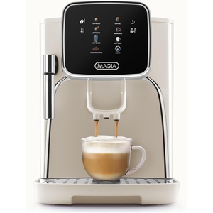 image:imageZulay Magia Super Automatic Espresso Maker Machine with Grinder  19 Fully Customizable Coffee Options Auto Cleaning Milk Foam System  for Latte Cappuccino  Ultra LUX  White 137x177x94Cream  Silver