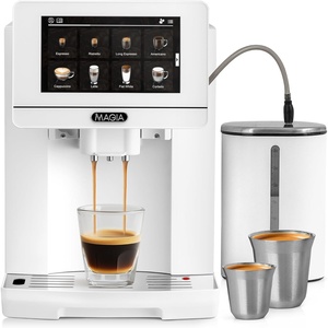 image:imageZulay Magia Super Automatic Espresso Maker Machine with Grinder  19 Fully Customizable Coffee Options Auto Cleaning Milk Foam System  for Latte Cappuccino  Ultra LUX  White 137x177x94White
