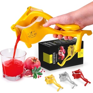 image:imageZulay Manual Fruit Juicer Heavy Duty Juice Press Squeezer with Detachable Lever amp Removable Strainer  Fruit Press amp Hand Juicer For Pomegranates Lemons Oranges and More Yellow