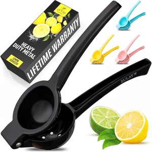image:imageZulay Premium Quality Metal Lemon Squeezer Citrus Juicer Manual Press for Extracting the Most Juice Possible  BlackBlack
