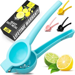image:imageZulay Premium Quality Metal Lemon Squeezer Citrus Juicer Manual Press for Extracting the Most Juice Possible  BlackLight Blue