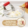 image:imageZulay Kitchen Dough Blender Top Professional  Stainless Steel Pastry Cutter Heavy Duty Dough Cutter With Blades Pastry Blender And Butter Cutter  Pastry Cutter For Baking BlackCardinal Red