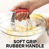 image:imageZulay Kitchen Dough Blender Top Professional  Stainless Steel Pastry Cutter Heavy Duty Dough Cutter With Blades Pastry Blender And Butter Cutter  Pastry Cutter For Baking BlackCardinal Red