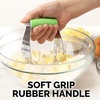 image:imageZulay Kitchen Dough Blender Top Professional  Stainless Steel Pastry Cutter Heavy Duty Dough Cutter With Blades Pastry Blender And Butter Cutter  Pastry Cutter For Baking BlackLight Green